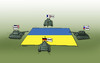 Cartoon: tankovo (small) by Lubomir Kotrha tagged ukraine,minsk,europa,world,war,peace,purin,merkel,obama,hollande