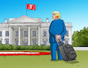 Cartoon: trumpback (small) by Lubomir Kotrha tagged usa,donald,trump,president