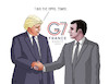 Cartoon: trumpg7-en (small) by Lubomir Kotrha tagged summit,g7,france,biarritz,2019,trump,macron