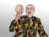 Cartoon: Turkey problems Turkish lira (small) by Lubomir Kotrha tagged turkey,problems,turkish,lira,dollar,euro