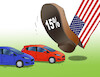 Cartoon: usa trump tariffs (small) by Lubomir Kotrha tagged usa,trump,tariffs