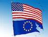 Cartoon: usaeuflag26 (small) by Lubomir Kotrha tagged usa,eu,dollar,euro