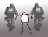 Cartoon: usaice2 (small) by Lubomir Kotrha tagged usa,police,ice,migrants