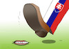 Cartoon: usmev (small) by Lubomir Kotrha tagged zuzana,caputova,new,slovak,president