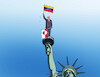 Cartoon: usvengrenland (small) by Lubomir Kotrha tagged venezuela,trump,maduro