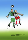 Cartoon: vyskok (small) by Lubomir Kotrha tagged football,fussball,soccer,world,championships,goal