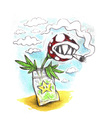 Cartoon: Mario plant (small) by Trippy Toons tagged super,mario,trippy,marihu,weed,cannabis,stoner,kiffer,ganja,video,game