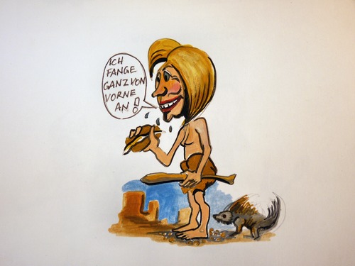 Cartoon: Alles auf Anfang (medium) by Steffi und Siggi tagged wahlkampf,usa,amerika,hillary,clinton,politik
