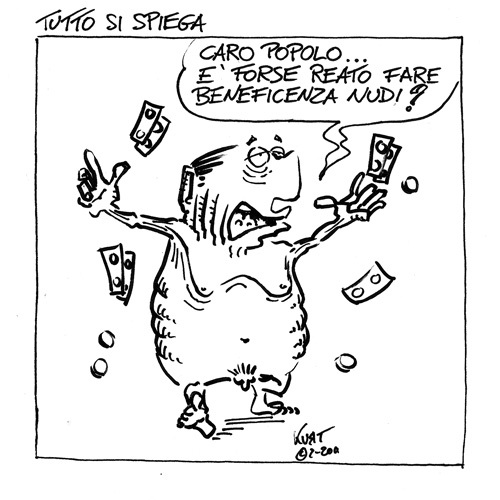 Cartoon: Tutto si spiega (medium) by kurtsatiriko tagged berlusconi