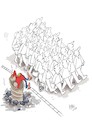 Cartoon: parade (small) by kotbas tagged parade,poverty,rubbish,insensitivity,ceremony,economy,food,society