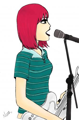 Cartoon: Singer (medium) by naths tagged singer,girl