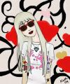 Cartoon: Sykes girlfriend (small) by naths tagged blond tattoo girl oliver sykes