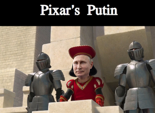 Cartoon: Pixar s Putin (medium) by Schimmelpelz-pilz tagged meme,wladimir,vladimir,putin,small,little,tiny,dwarf,gnome,shrek,movie,film,bösewicht,tyrant,dictator,diktator,tyrann,evil,böse,zwerg,klein,winzig,russia,russland