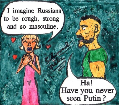 Cartoon: Russenklischee - Russian cliche (medium) by Schimmelpelz-pilz tagged wladimir,vladimir,putin,rechtsradikal,betrug,faschist,krieg,russland,genozid,lügner,russia,fascist,genocide,liar