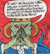 Cartoon: Ebenbilder Gottes (small) by Schimmelpelz-pilz tagged dämon,demon,devil,teufel,missionierung,missionar,missionary,bekehrung,bekehren,ebenbild,ebenbilder,gott,gottes,images,of,god,sin,sünde,insult,beleidigung,green,grüne,haut,skin,monster,creature,crown,krone,kreatur,abomination,ungeheuer
