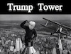 Cartoon: Trump Tower (small) by Schimmelpelz-pilz tagged meme,republican,donald,trump,president,usa,united,states,of,america,criminal,freak,right,winged,neonazi,nazi,king,kong,gorilla,monster,tower