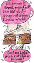 Cartoon: Verfluchtes Paradies (small) by Schimmelpelz-pilz tagged himmel,jenseits,gott,hölle,familie,christ,christentum,religion,paradies,wolke,wolken,tod