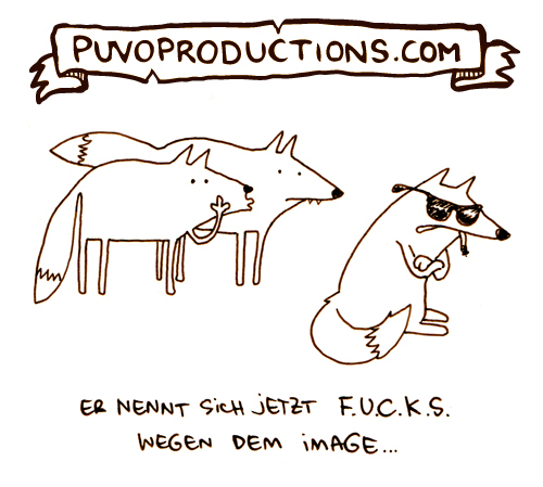 Cartoon: Fucks (medium) by puvo tagged fuchs,fox,image,coolness