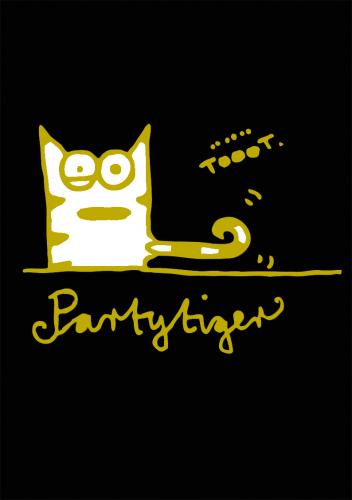 Cartoon: Partytiger (medium) by puvo tagged party,tiger