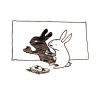 Cartoon: Schattenspiel. (small) by puvo tagged hase,häschen,finger,schatten,spiel,rabbit,bunny,shadow,play,hand,