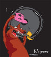Cartoon: Waldos master went out. (small) by puvo tagged hund dog party musik music master herrchen