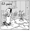Cartoon: Wo warst Du die ganze Nacht!? (small) by puvo tagged pflanze,plant,night,nacht,junge,boy,liebe,love,hate,hass