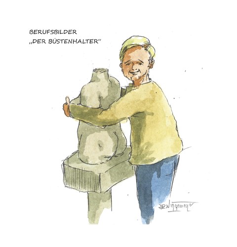 Cartoon: Berufsbilder (medium) by Jori Niggemeyer tagged büste,büstenhalter,niggemeyer,joricartoon,cartoon,karikatur
