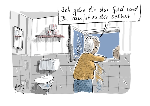 Cartoon: Deutsche Lösung (medium) by Jori Niggemeyer tagged versorgung,lagerhaltung,grundsicherung,unterstützung,nachbarschaft,toilettenpapier,lieferung,geld,hilfeleistungen,nachbarschaftshilfe,humor,joricartoon,niggemeyer,cartooon,cartoonart,illustration,illustrator,karikatur,satire,cartoondrawing,cartoon,versorgung,lagerhaltung,grundsicherung,unterstützung,nachbarschaft,toilettenpapier,lieferung,geld,hilfeleistungen,nachbarschaftshilfe,humor,joricartoon,niggemeyer,cartooon,horten,sammeln,pandemie