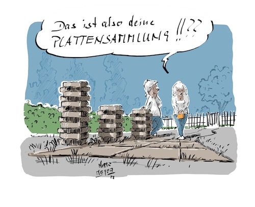 Cartoon: Die Plattensammlung ... (medium) by Jori Niggemeyer tagged garten,plattensammlung,dating,schallplatten,cd,musik,gardening,kleingarten,schrebergarten,gärtnern,single,singles,garten,plattensammlung,dating,schallplatten,cd,musik,gardening,kleingarten,schrebergarten,gärtnern,single,singles