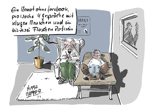 Cartoon: Die richtige Therapie... (medium) by Jori Niggemeyer tagged psychologe,psychologie,therapie,abstinenz,gespräche,klugemenschen,rotwein,facebook,auszeit,coronafolgen,corona,covid,zukunft,heilung,cartoonist,satire,humor,joricartoon,cartoonart,illustration,illustrator,karikatur,cartoonstyle,cartoondrawing,cartoonnetwork,witzigebilder,cartoon,niggemeyer,psychologe,psychologie,therapie,abstinenz,gespräche,klugemenschen,rotwein,facebook,auszeit,coronafolgen,corona,covid,zukunft,heilung,cartoonist,satire,humor,joricartoon,cartoonart,couch