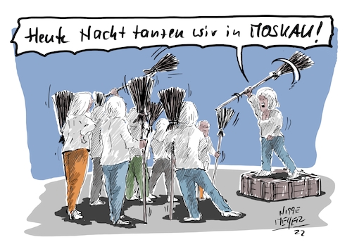 Cartoon: Hexentanz ... (medium) by Jori Niggemeyer tagged walpurgisnacht,hexentanz,hexen,tanzindenmai,tanzindenmai2022,stopputin,stopputinnow,stopputinswar,standwithukraine,ukrainetoday,fckptn,humor,joricartoon,niggemeyer,cartooon,cartoonart,illustration,illustrator,karikatur,satire,cartoondrawing,cartoon,walpurgisnacht,hexentanz,hexen,tanzindenmai,stopputin,stopputinnow,stopputinswar,standwithukraine,ukrainetoday,fckptn,humor,joricartoon,niggemeyer,cartooon,cartoonart,illustration,illustrator,karikatur,satire,cartoon