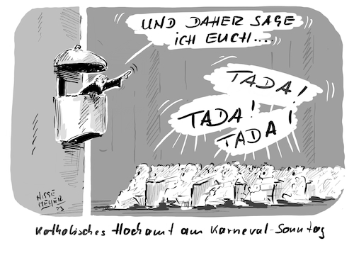 Cartoon: Humor und die katholische Kirche (medium) by Jori Niggemeyer tagged karneval,fastnacht,fasching,tusch,humor,vatikan,rom,katholischekirche,kirche,priester,kanzel,predigt,hochamt,karneval,fastnacht,fasching,tusch,humor,vatikan,rom,katholischekirche,priester,kanzel,predigt,hochamt