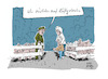 Cartoon: Artgerecht... (small) by Jori Niggemeyer tagged hüftgelenk,endoprothese,prothese,schweine,landwirtschaft,artgerech