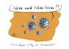 Cartoon: Heute ist Tag der Philosophie (small) by Jori Niggemeyer tagged corona,virus,coronavirus,ansteckung,geimpft,genesen,getestet,impfung
