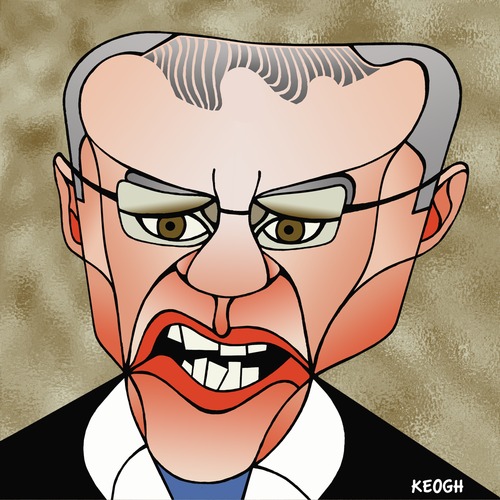 Cartoon: Scott Morrison (medium) by KEOGH tagged scott,morrison,caricature,australia,keogh,cartoons,politics,australian,politicians