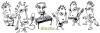 Cartoon: All the band (small) by Alesko tagged logo music ouawawave alesko