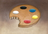 Cartoon: Palette (small) by Riina Maido tagged art,palette,hunger