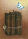 Cartoon: Pupas (small) by Riina Maido tagged dynamite,butterfly,pupas
