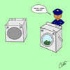 Cartoon: Your laundering days are over! (small) by Thesmilecabinet tagged silly,goofy,cartoons,laundry