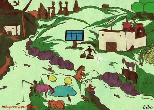 Cartoon: Village (medium) by hibo tagged village