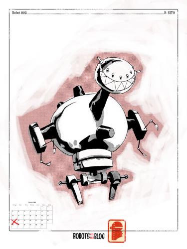 Cartoon: Robots en mi blog 02 (medium) by coleganelson tagged robot