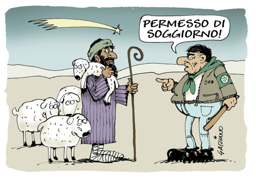 Cartoon: ronda padana (medium) by massimogariano tagged italia,padania