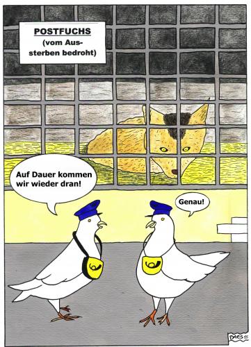 Cartoon: Flugpost (medium) by BAES tagged post,poststerben,brieftauben,postfuchs,post,poststerben,brieftauben,postfuchs,posttaube,tauben,vogel,vögel,briefe,brief,zustellung,kommunikation