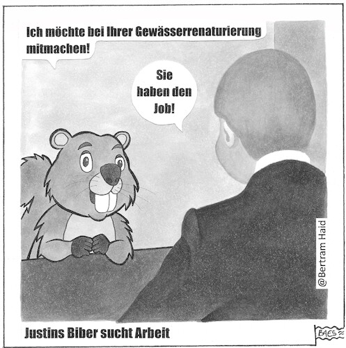 Justins Biber sucht Arbeit