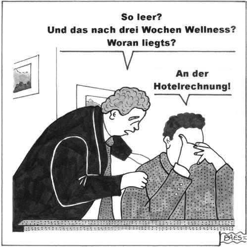 Cartoon: Nach dem Wellnessen (medium) by BAES tagged mann,männer,büro,arbeit,urlaub,kollegen,wellness,freizeit,rechnung,hotel,entspannung,mann,männer,büro,arbeit,urlaub,kollegen,wellness,freizeit,rechnung,hotel,entspannung