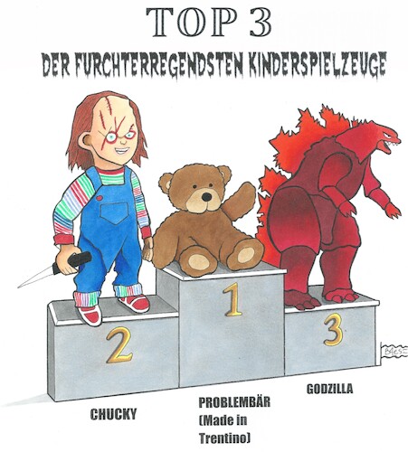 Cartoon: Problembär (medium) by BAES tagged der,sieger,herzen,der,sieger,herzen