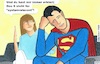 Cartoon: Superman in der Krise (small) by BAES tagged corona,coronavirus,covid19,pandemie,cartoon,karikatur,schutz,held,superman,systemrelevant,beziehung,streit