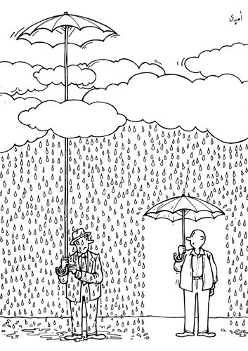 Cartoon: Rain (medium) by ombaddi tagged no