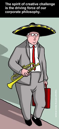 Cartoon: Corporate Culture (medium) by perugino tagged corporations,offices,work,corporate,culture