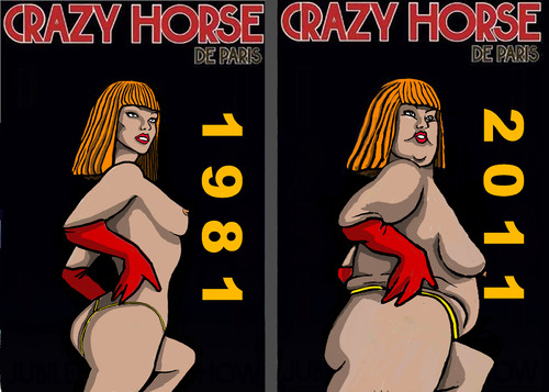 Cartoon: Crazy Horse de Paris (medium) by perugino tagged crazy,horse,de,paris